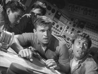 Derrik Lewis, unknown cast member, Del Monroe and Ray Didsbury.
